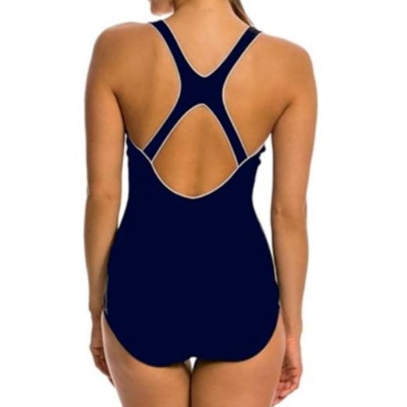 New!!! Speedo Womens Ultraback One Piece Keyhole Racerback Moderate Cut Swimsuit - Picture 2 of 6